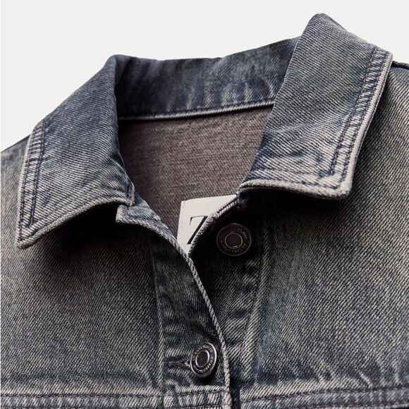 ZARA DENIM SHIRTDRESS ZW COLLECTION - Picture 8 of 15
